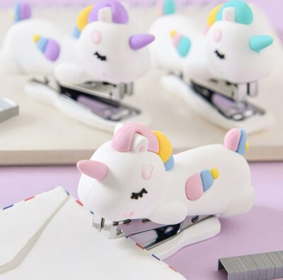 Mini Grampeador Unicórnio Rainbow Divertido Fofo MX86018 - Imagem 8