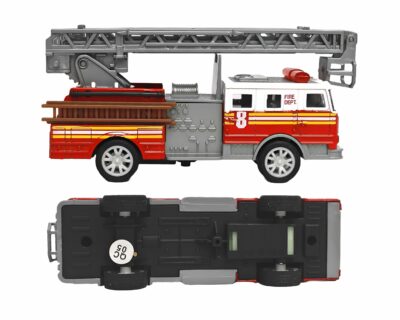 Miniatura Caminhão Bombeiros Com Escada Escala 1:32 XZ-1788 - Imagem 2
