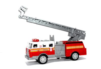 Miniatura Caminhão Bombeiros Com Escada Escala 1:32 XZ-1788 - Imagem 5