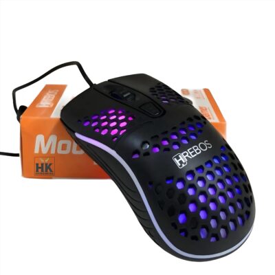 Mouse Gamer LED RGB 4 Botões 1200 DPI Hrebos HS-189 - Imagem 2