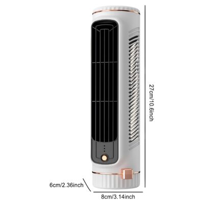 Ventilador De Mesa Torre Recarregável 3 Velocidades DF-ILV045 - Imagem 4
