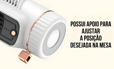 Ventilador De Mesa Torre Recarregável 3 Velocidades DF-ILV045 - Imagem 6