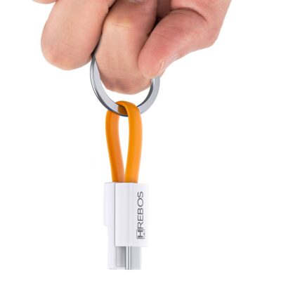 Cabo Chaveiro Retrátil USB Tipo C Turbo 3.1A Hrebos HS-270