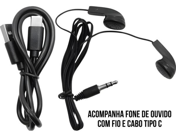Gravador de Voz Digital 8GB Com Tela LCD Tomate MT-559 - Imagem 4