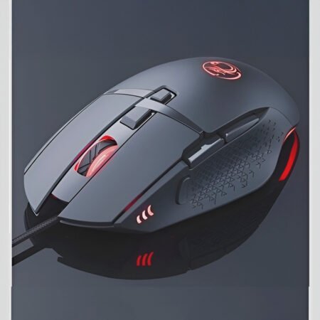 Mouse Óptico Gamer Com Fio Usb LED 8 Botões 7200 Dpi