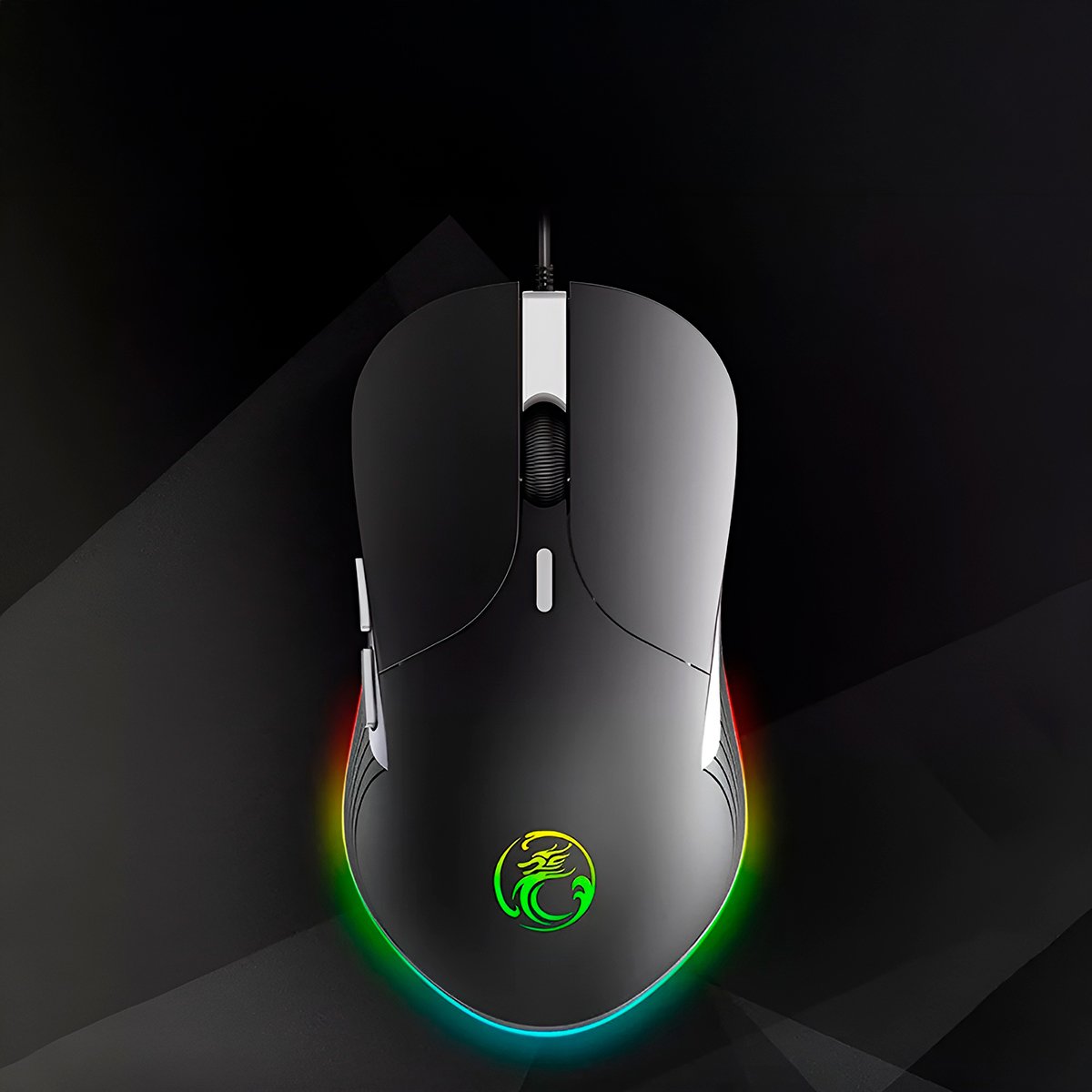 Mouse Óptico Gamer Retro Iluminado Com Fio Usb RGB - Imagem 6