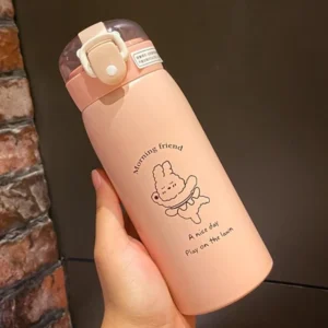 Garrafa De Água Térmica De Aço Inoxidável 350ml Infantil
