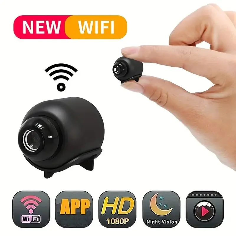 Câmera Mini X5 1080P HD Wifi Sem Fio com Visão Noturna e Detecção de Movimento, Câmera de Segurança para Casa, Gravador de Vídeo e Áudio 1