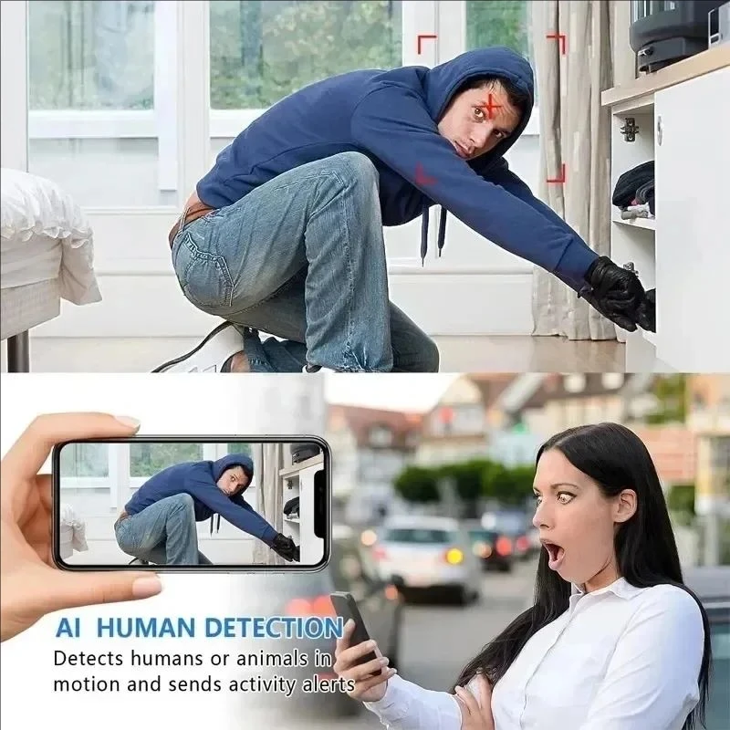 Câmera Mini X5 1080P HD Wifi Sem Fio com Visão Noturna e Detecção de Movimento, Câmera de Segurança para Casa, Gravador de Vídeo e Áudio 5
